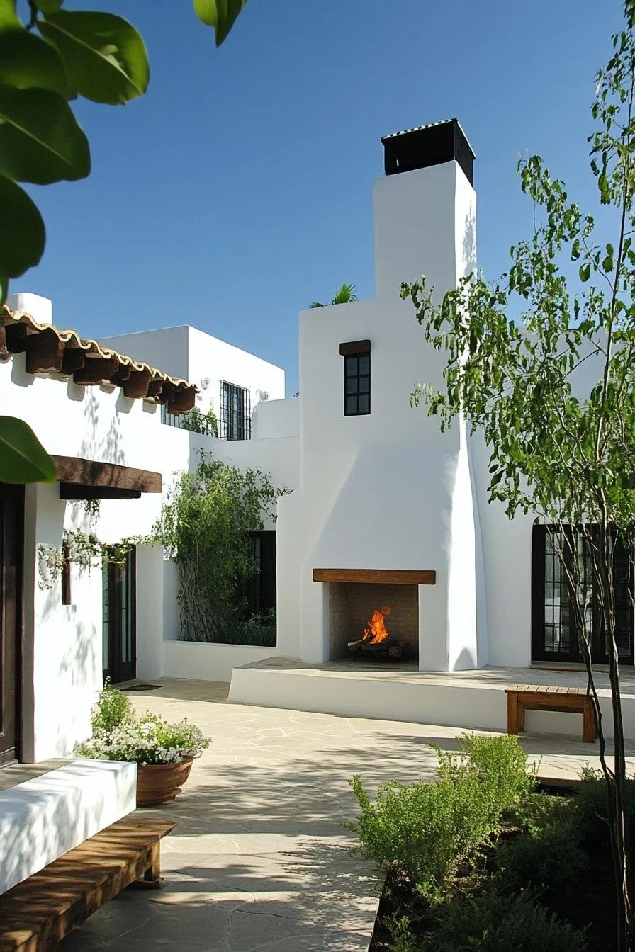 Cocina exterior con chimenea - photo 2