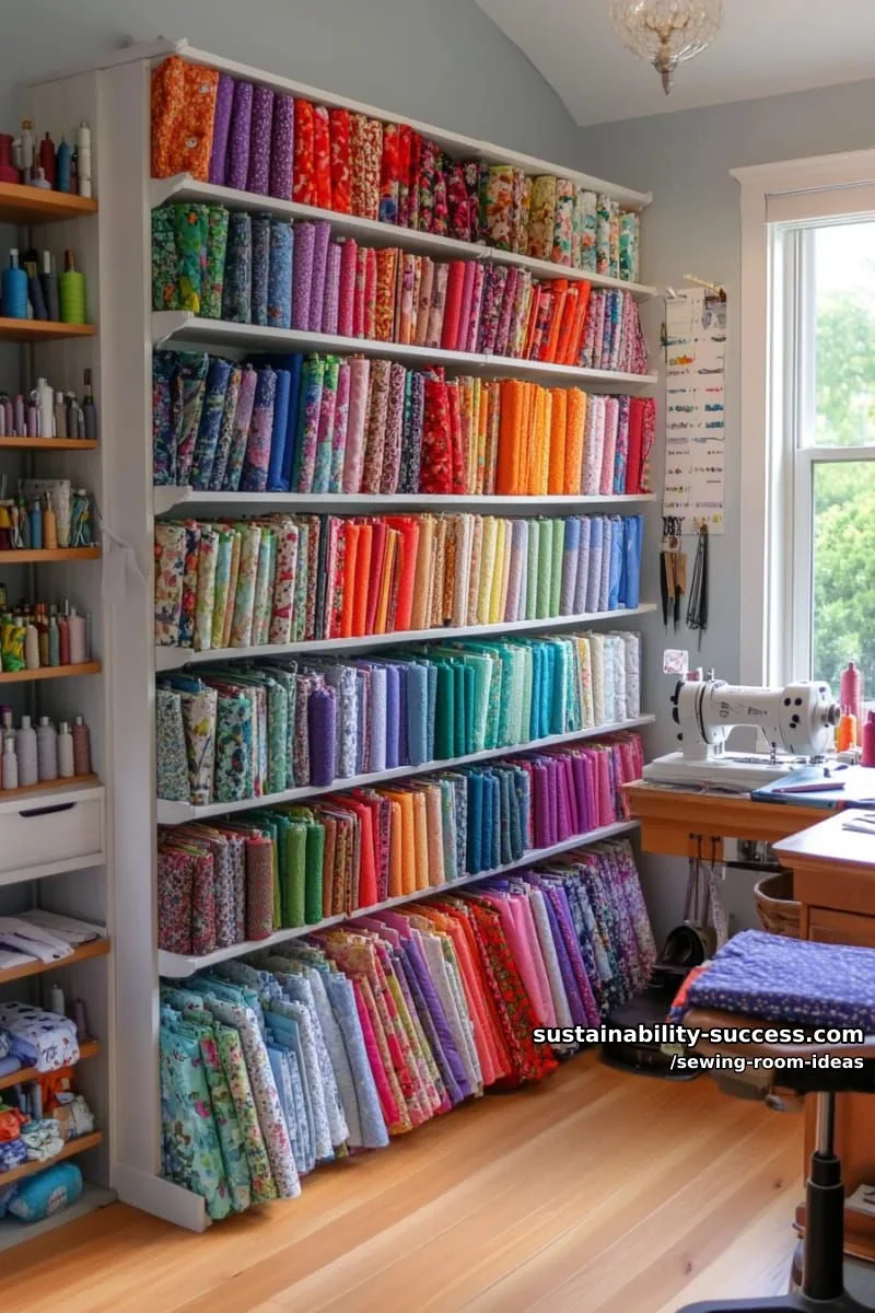 5. Librero de cubos para telas de patchwork por color - photo 3