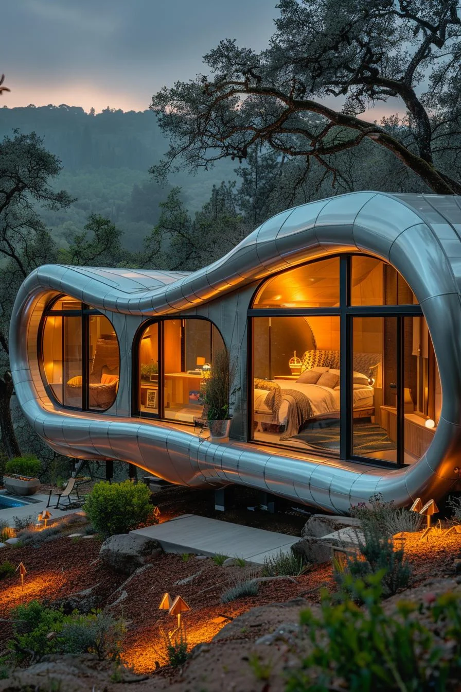 10. Curvas futuristas en mini casas - photo 4