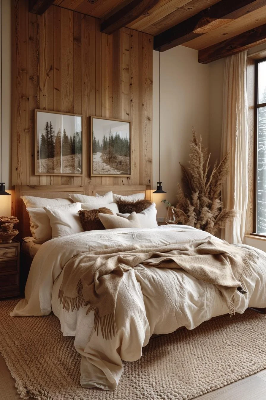 17. Dormitorio de bosque invernal - photo 3