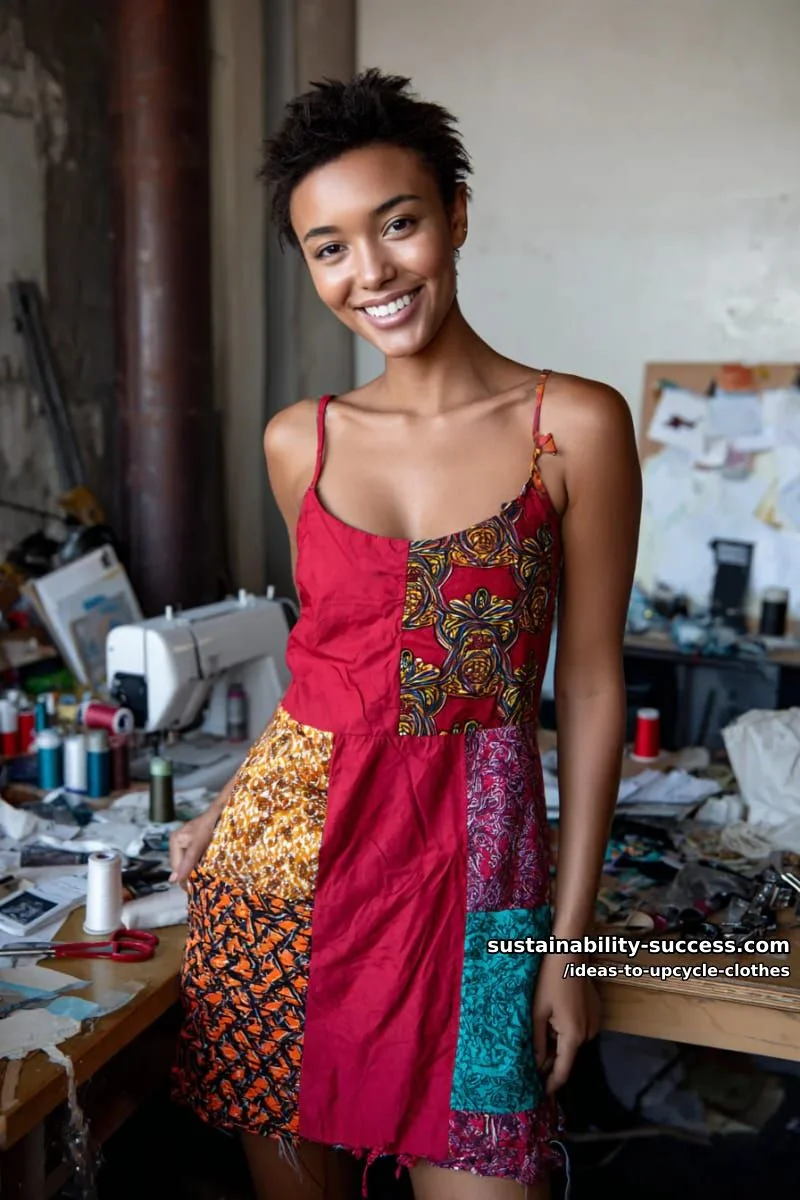 10. Vestido lencero con paneles de pañoletas - photo 2
