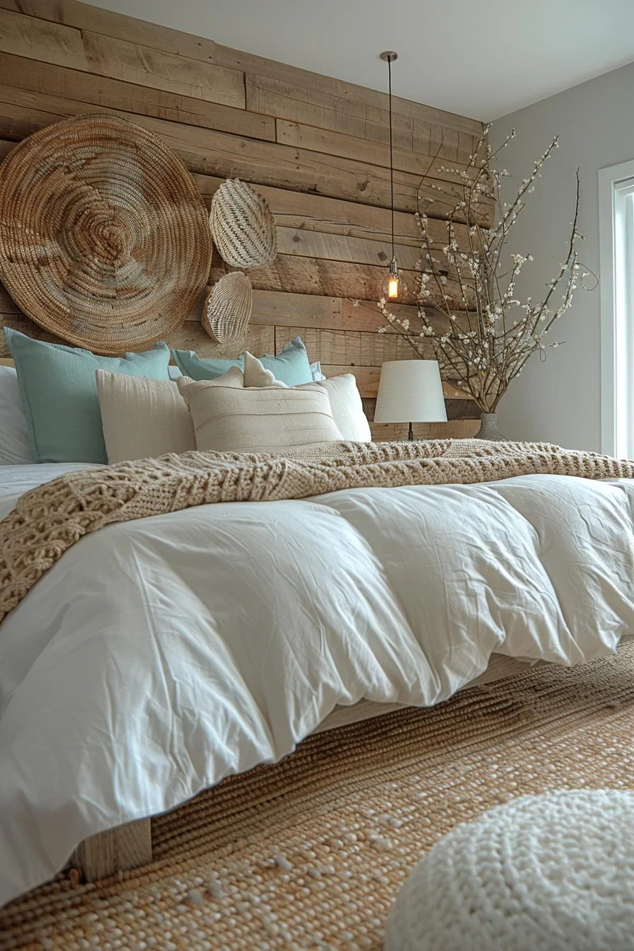 5. Dormitorio costero en tonos terrosos