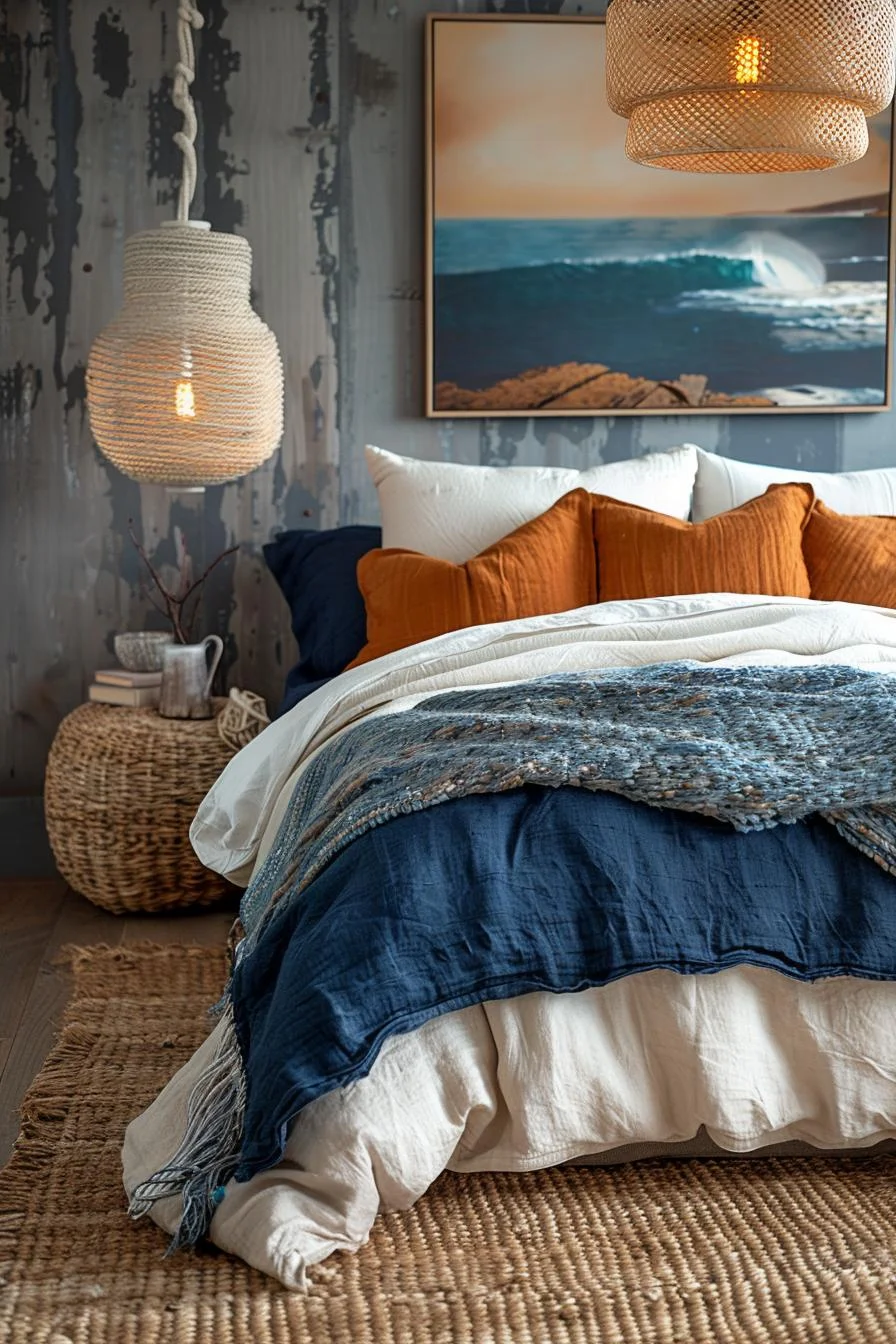 12. Escape oceánico en el dormitorio