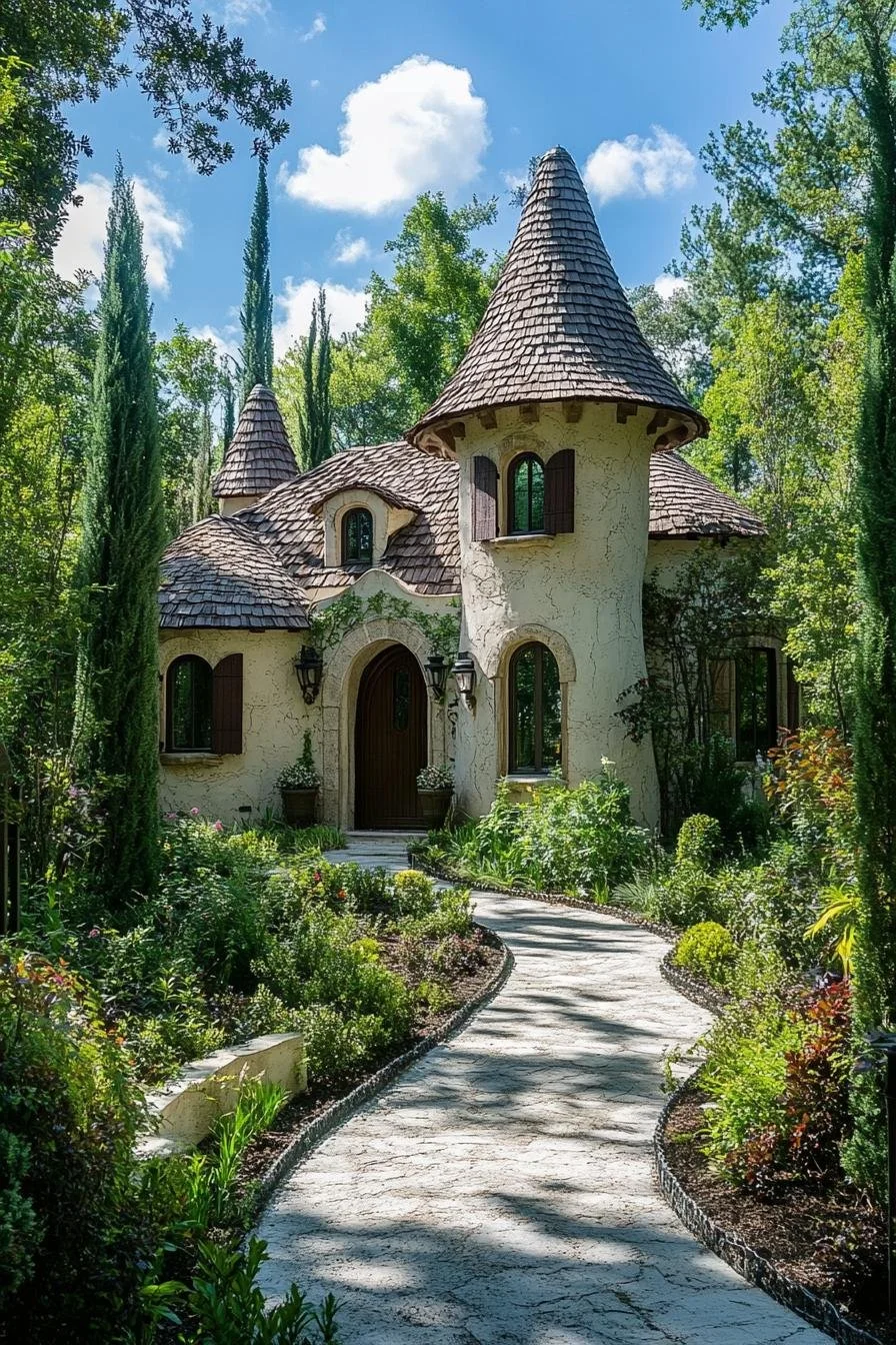 The Curly-Castle Garden Glimpse