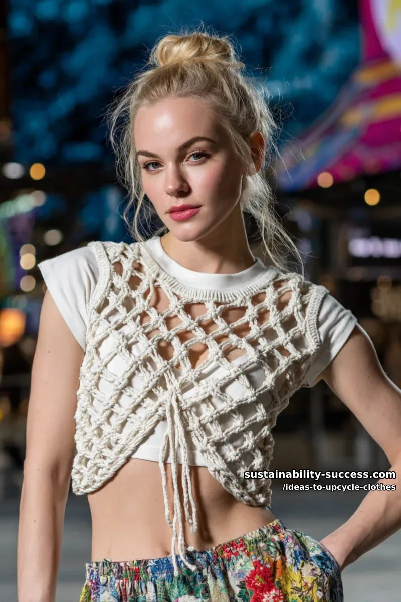 14. Top corto anudado estilo macramé - photo 2