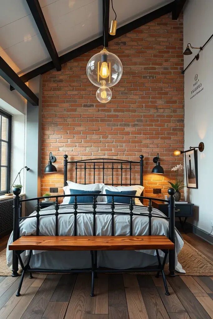 Adding Industrial Touches To Modern Bedrooms - photo 2