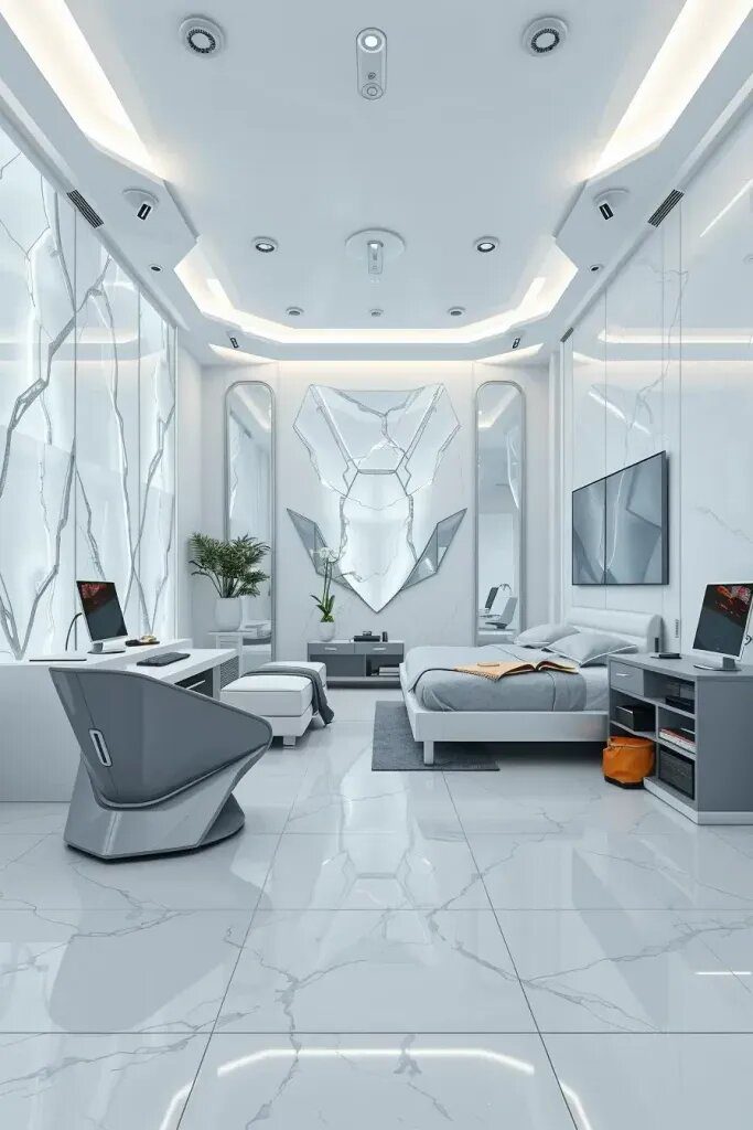 2. Minimalist Bedrooms Built From Unique Materials