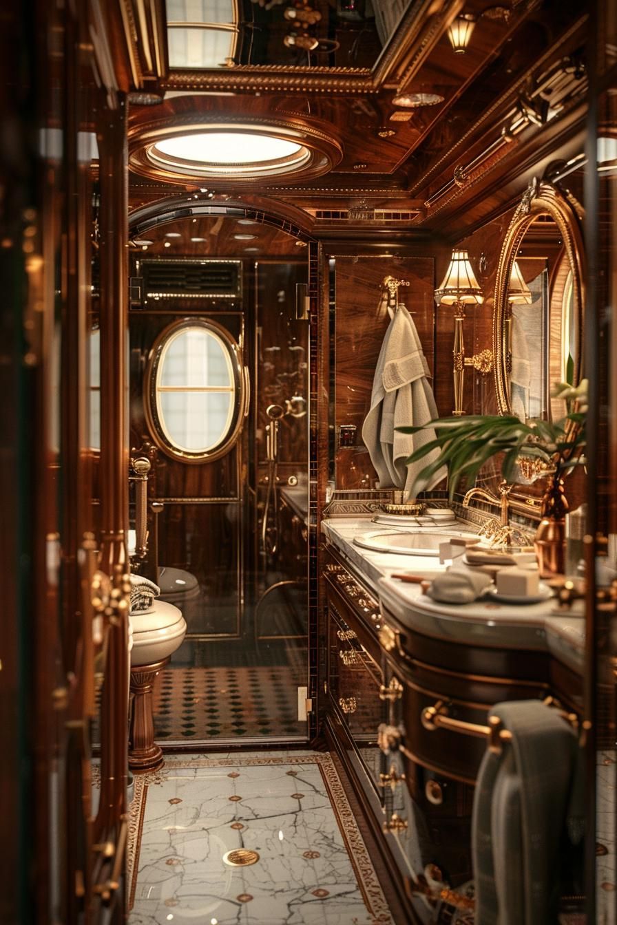 21. Vintage Train Carriage Bathroom Style - photo 2