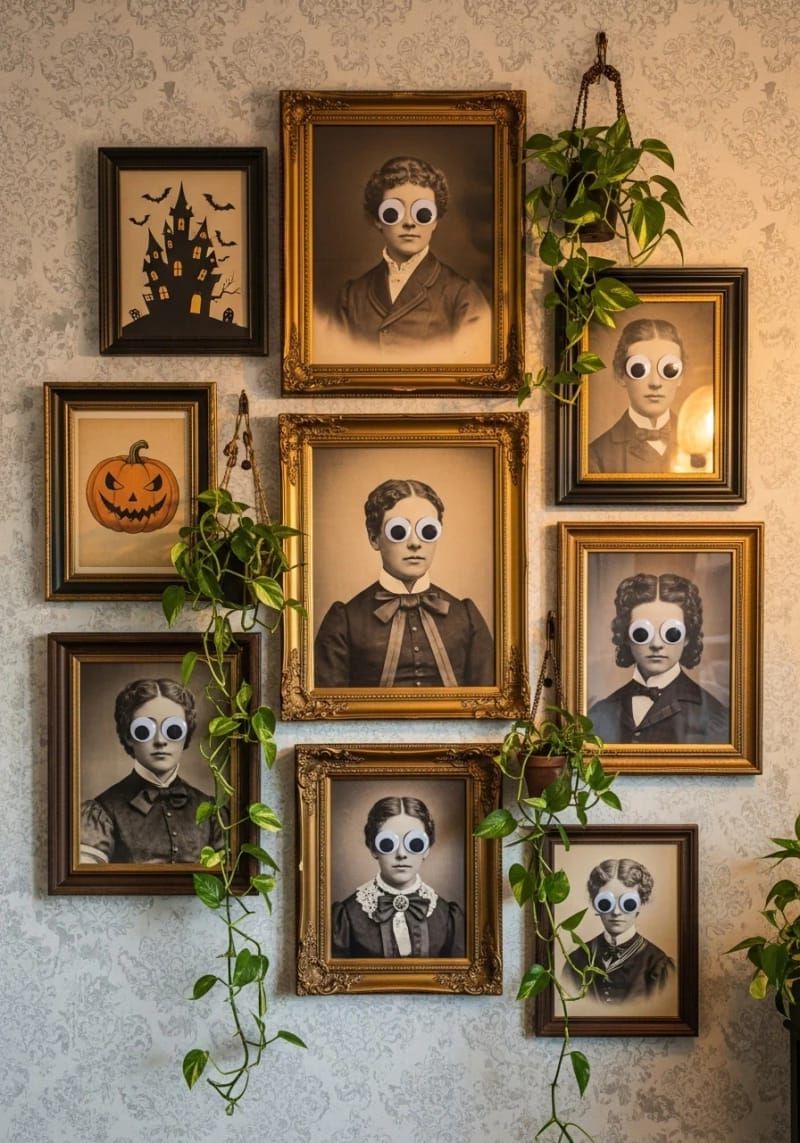 18. Googly-Eyed Victorian Portraits for a Silly Scare