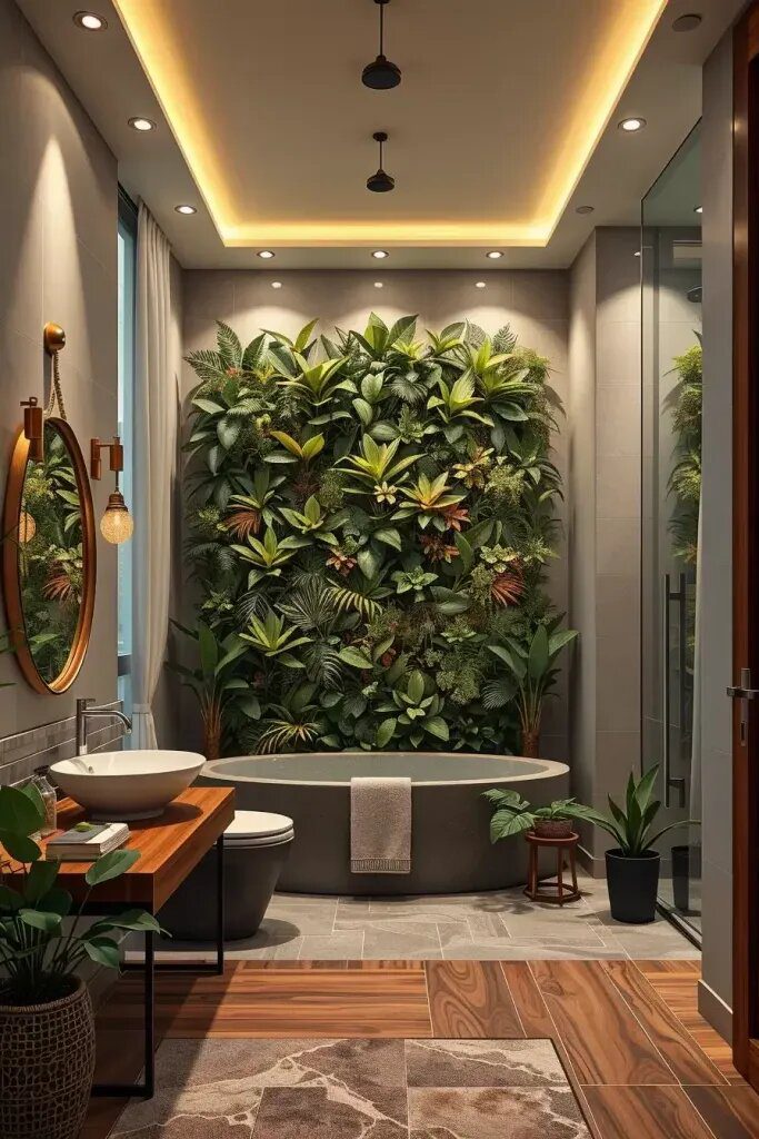Bathrooms Featuring Living Vertical Gardens - photo 2