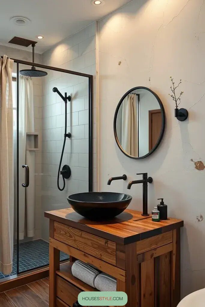 Minimalist Fixtures for a Rustic Bathroom - photo 2