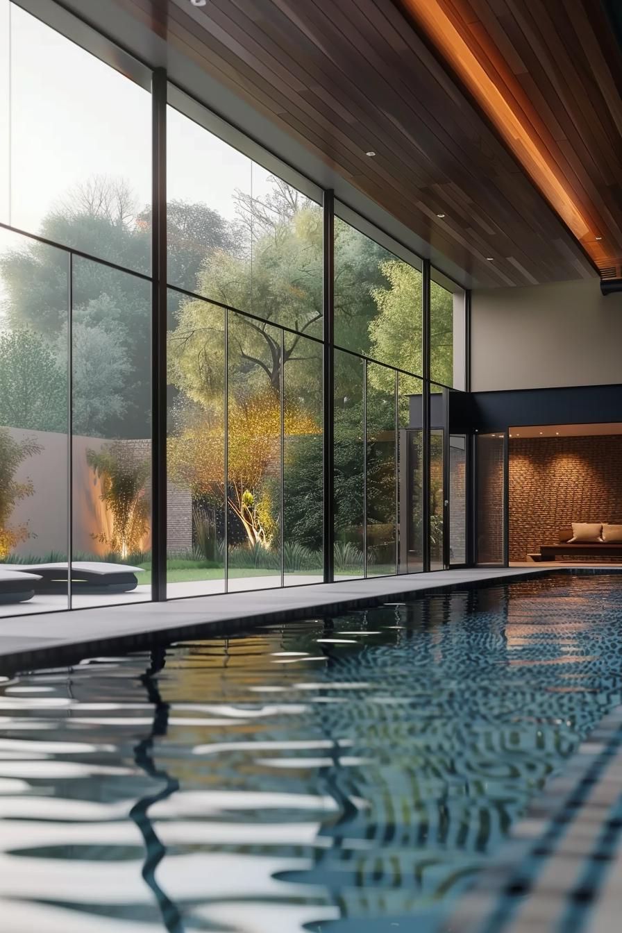 11. Glass-Walled Indoor-Outdoor Pool Concept - photo 3