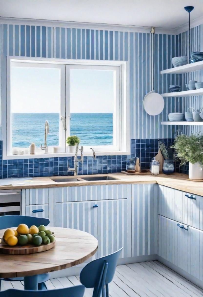 22. Nautical-Themed Kitchen Decor