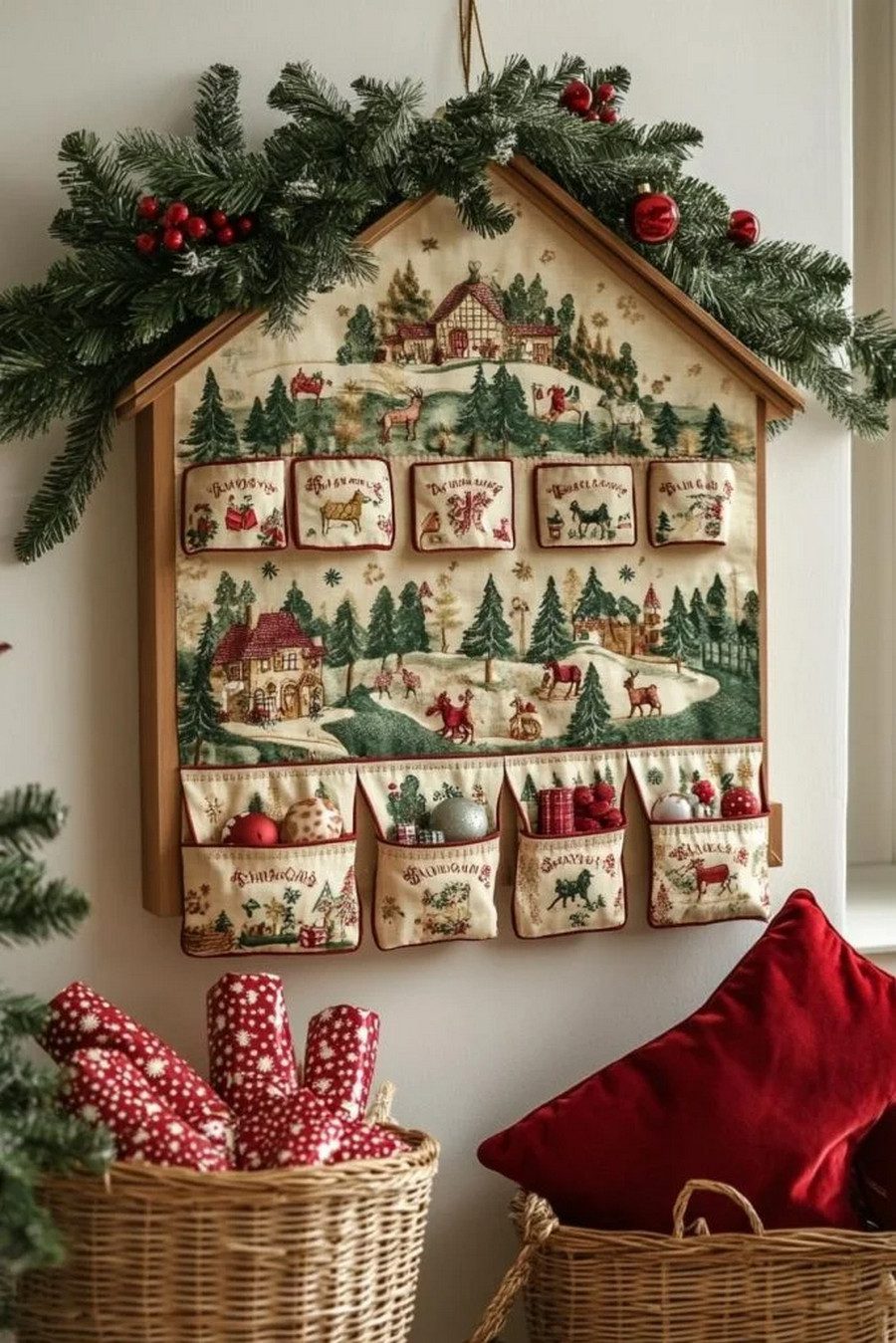13. Farmhouse-Style Advent Calendar Ideas