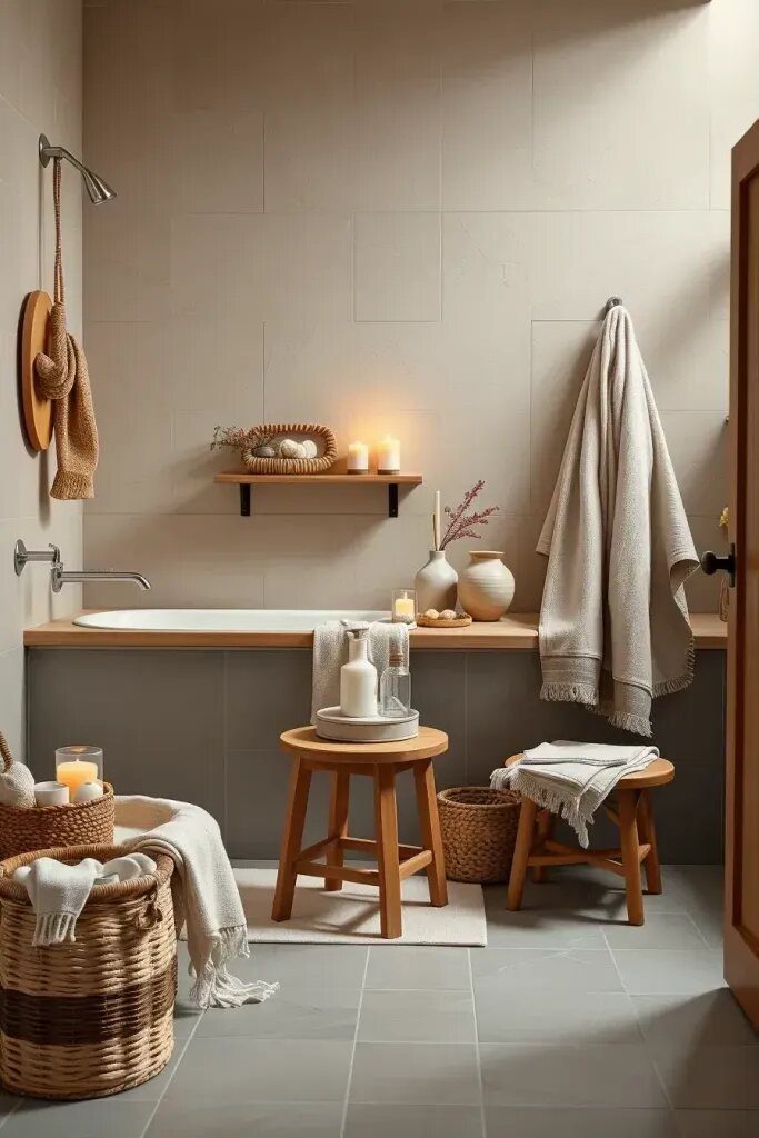 Neutral Decor for a Cozy Bathroom - photo 2