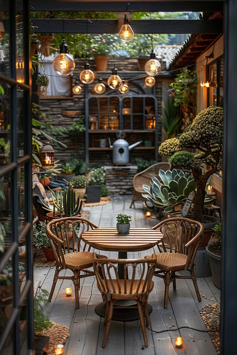 2. Rustic Reclaimed Wood Farmhouse Patio