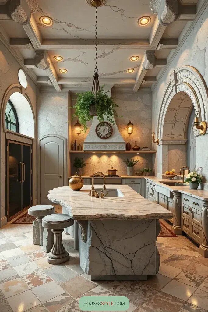 Monolithic Features in Stone-Carved Kitchens - photo 2