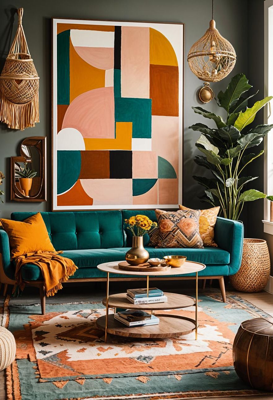 1. Artful Eclectic Boho Gallery Wall - photo 2