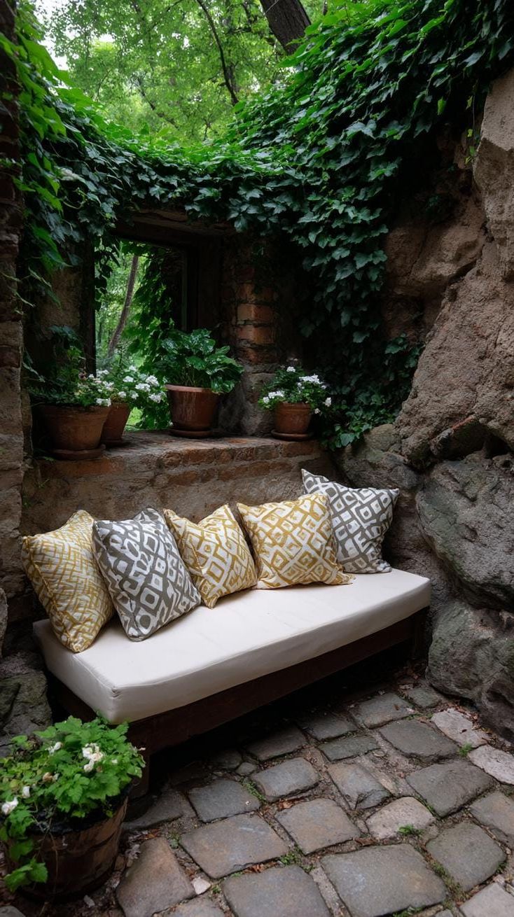 25. An ivy-wrapped garden wall for a rustic retreat - photo 4