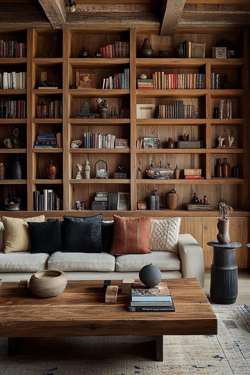 17. Creative Wall-Integrated Bookshelf Designs
