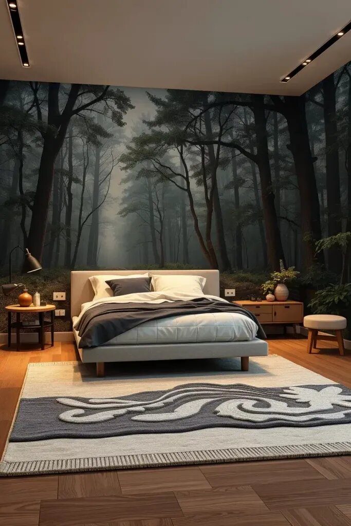 Optical Illusion Paintings That Reshape a Bedroom - photo 2