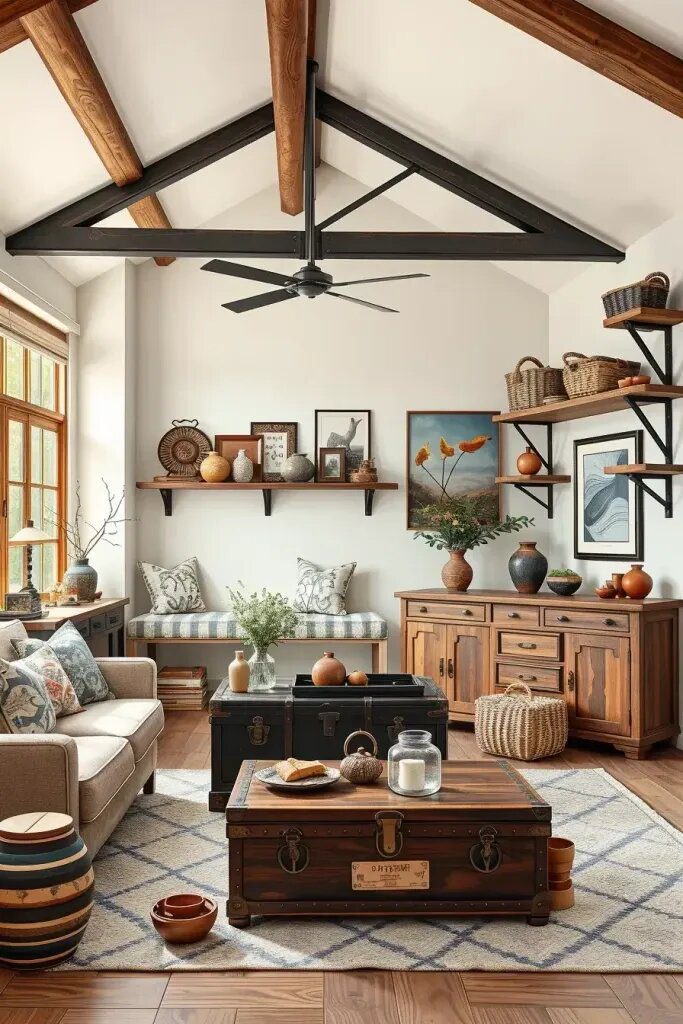 Stylish Storage Solutions for Your Modern Rustic Living Room - photo 2