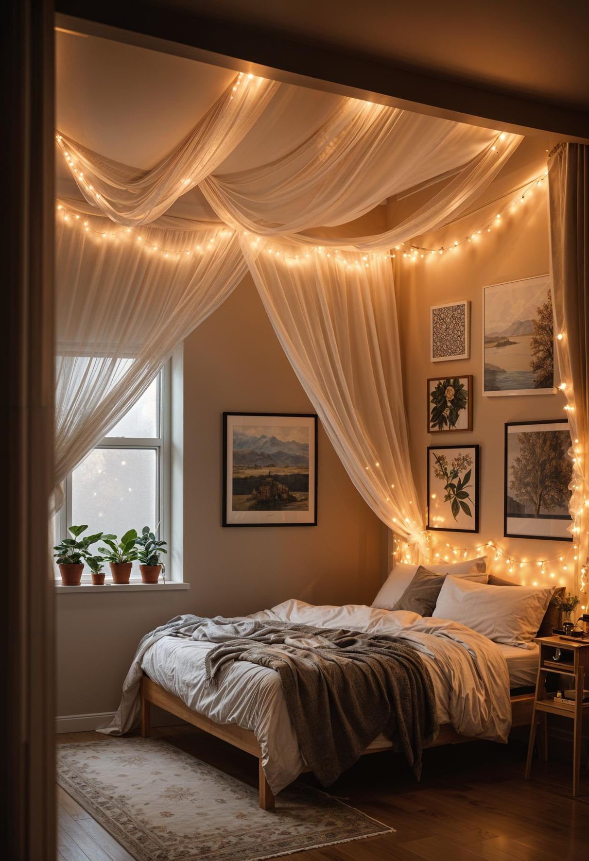 1. Dreamy Bed Canopy Setup - photo 3