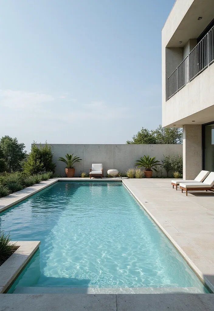 9. The Modern Minimalist Pool