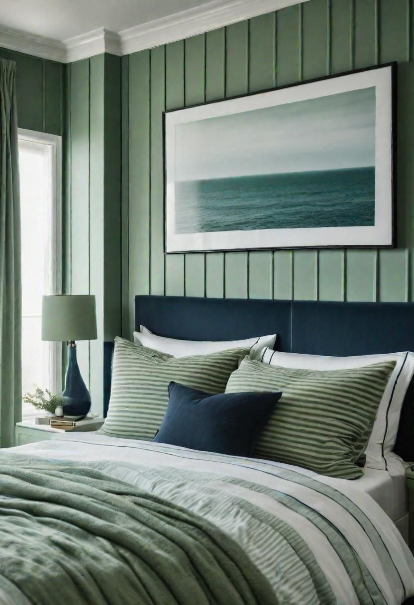 26. Sage Green And Navy Nautical Look