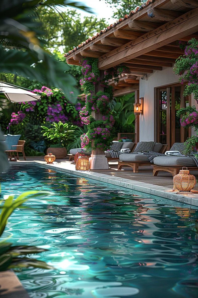 15. Charming Lantern Accents Poolside - photo 3
