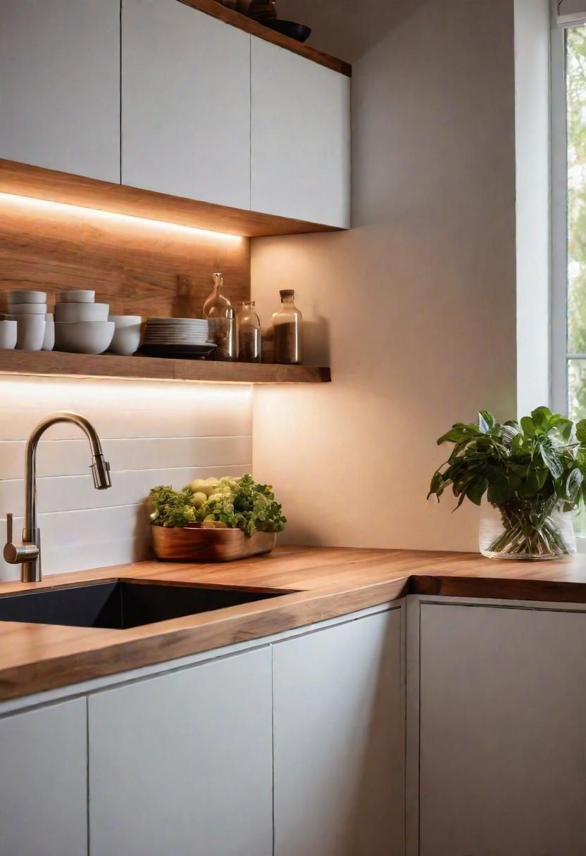 28. Under-Cabinet Lighting That Glows