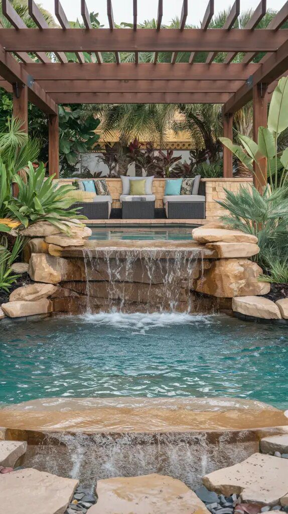 Waterfall Features for a Peaceful Pavilion - photo 2