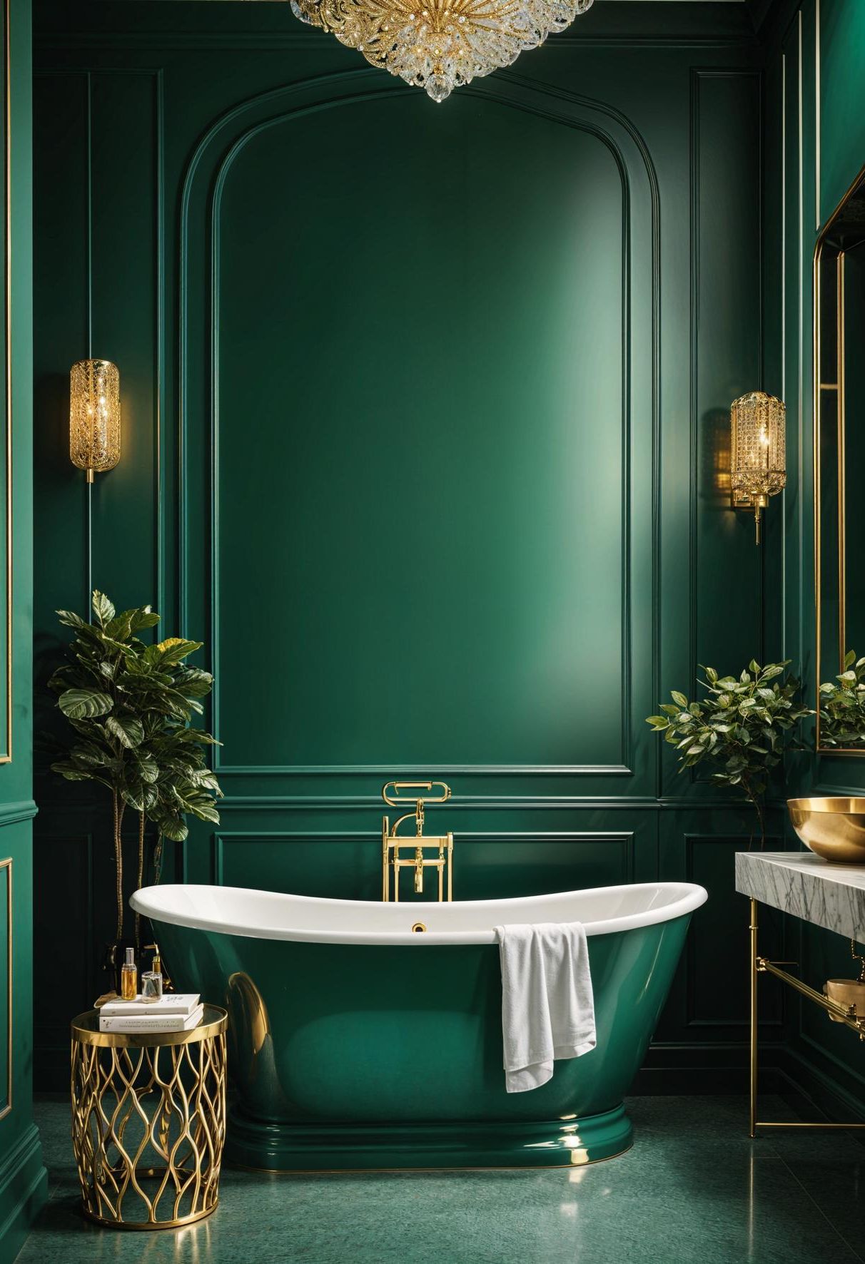 10. Opulent Jade Bathroom Color Ideas - photo 3