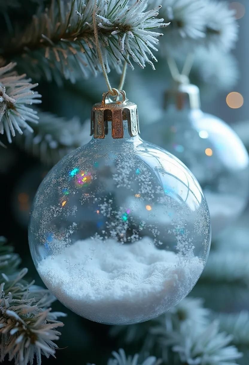 16. Blue-Hued Winter Wonderland Baubles