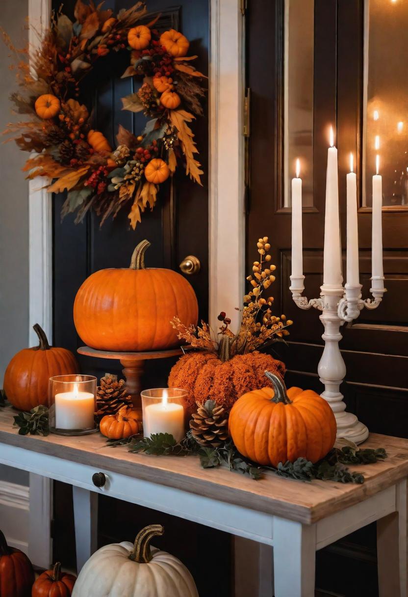 16. Pumpkin Candle Autumn Decor