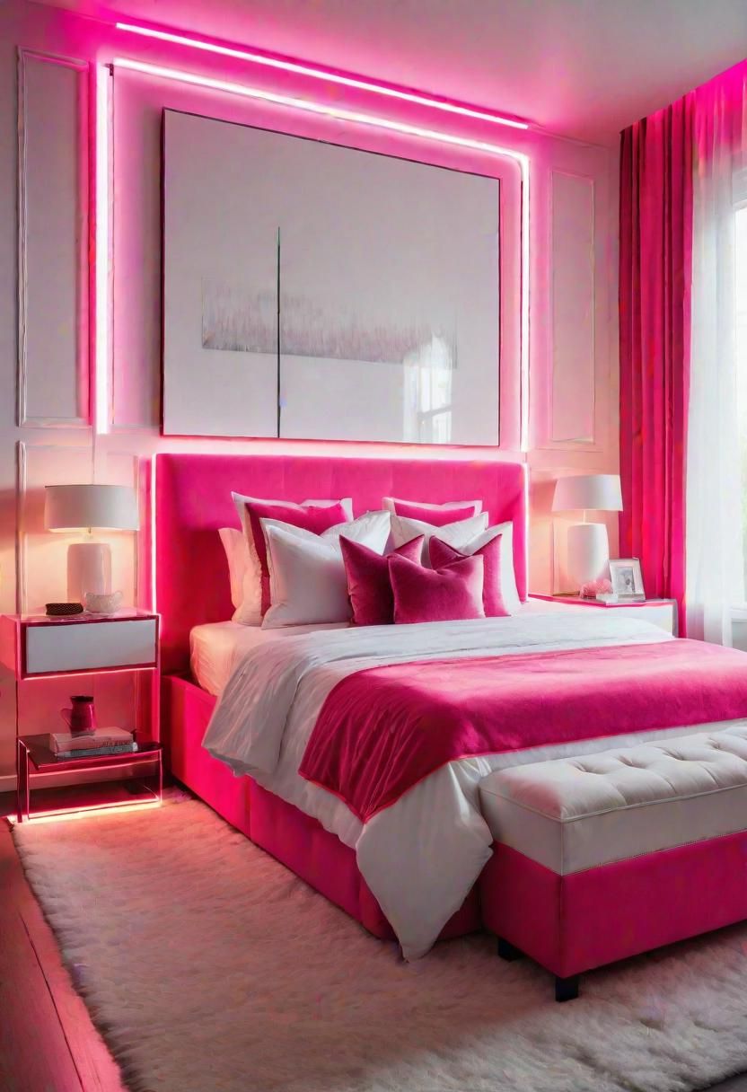 38. Neon Pink Trim Accents