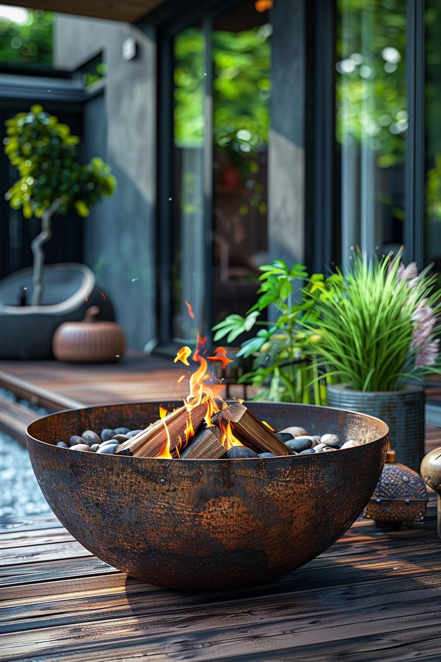 8. Eco-Friendly Patio Fire Pit Ideas - photo 2