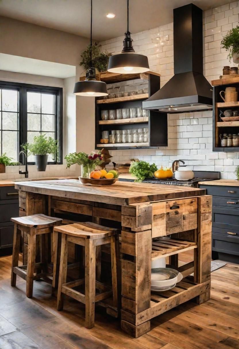 13. Building a Pallet Wood Kitchen Island