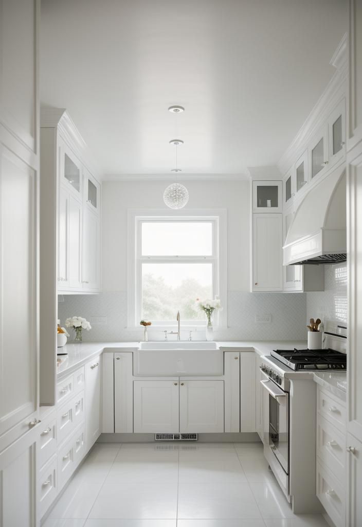 21. Art Deco White Kitchen Style