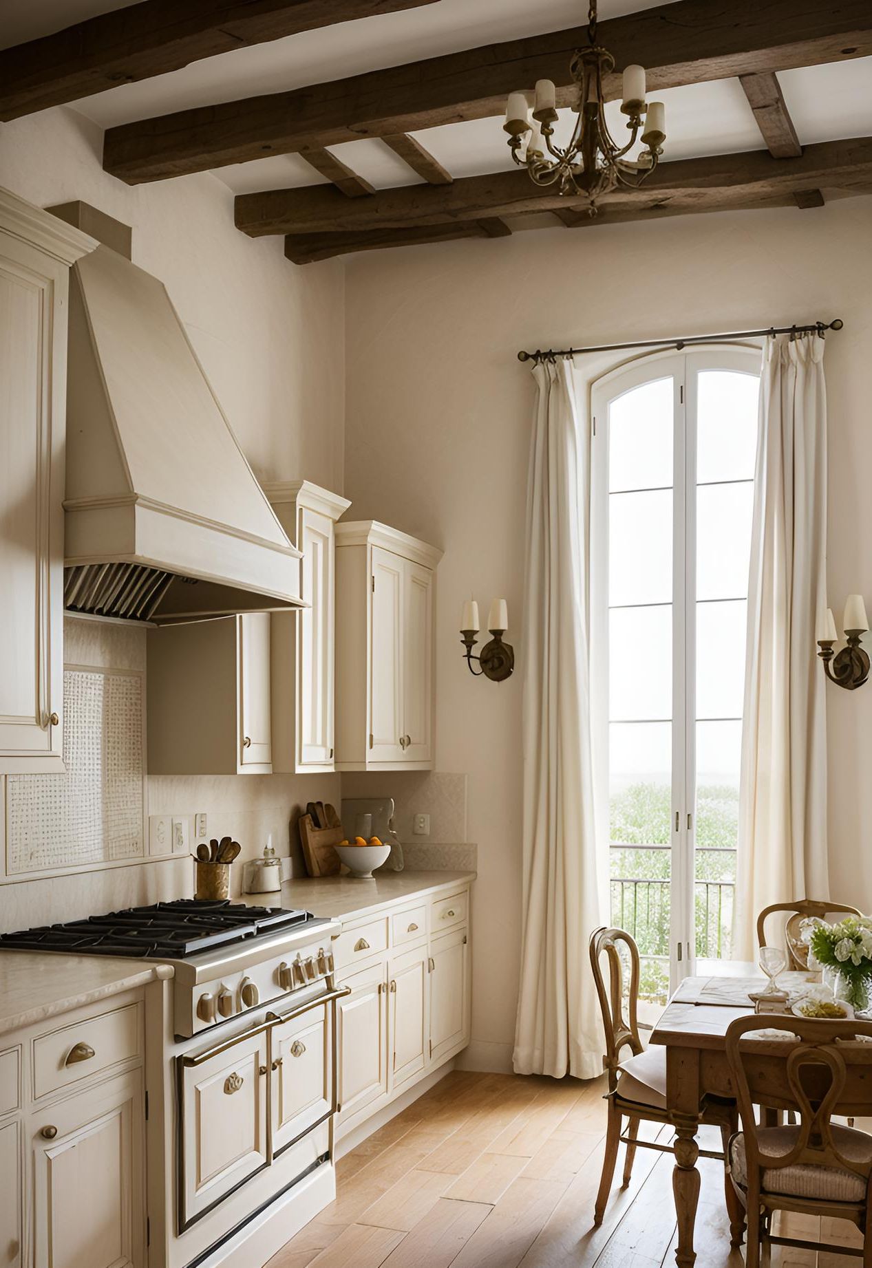 3. Toile-Inspired French Kitchen Ideas