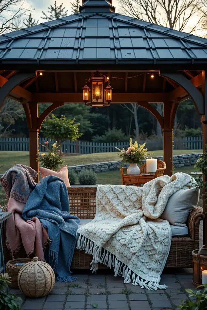 Blankets and Quilts for Chilly Gazebo Evenings