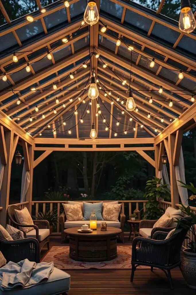 String Lights for a Warm Gazebo Glow - photo 2