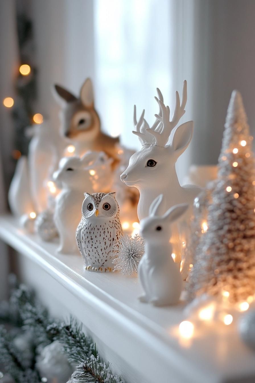 19. Figurines for a Winter Wonderland Scene