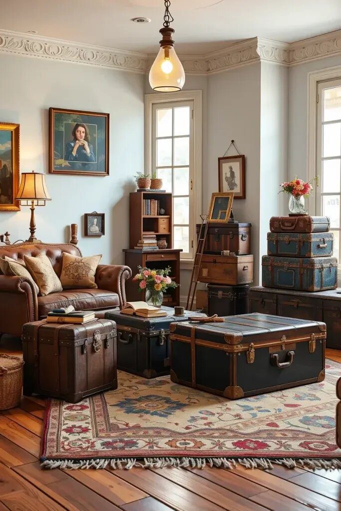 Styling Decorative Trunks and Suitcases at Home - photo 2