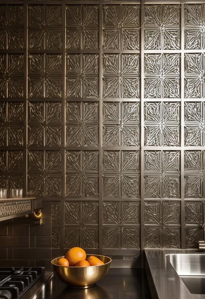 29. Metal Screen Backsplash Designs