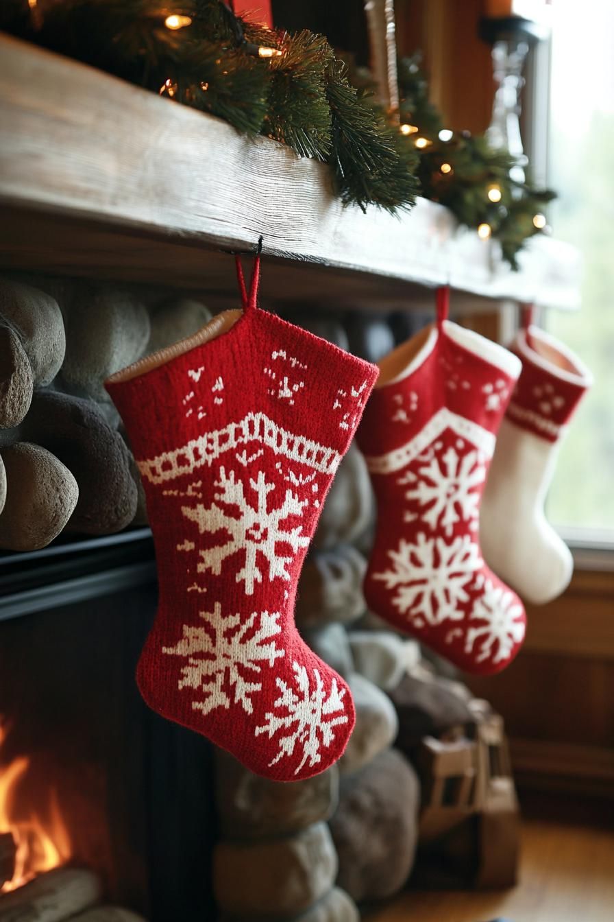 18. Mantel Bunting Decor for the Holidays