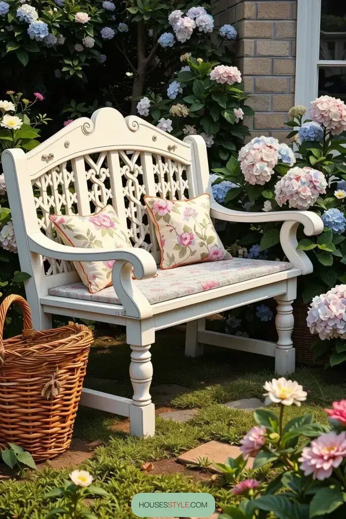 Wooden Benches with Lattice Side Panels - photo 2