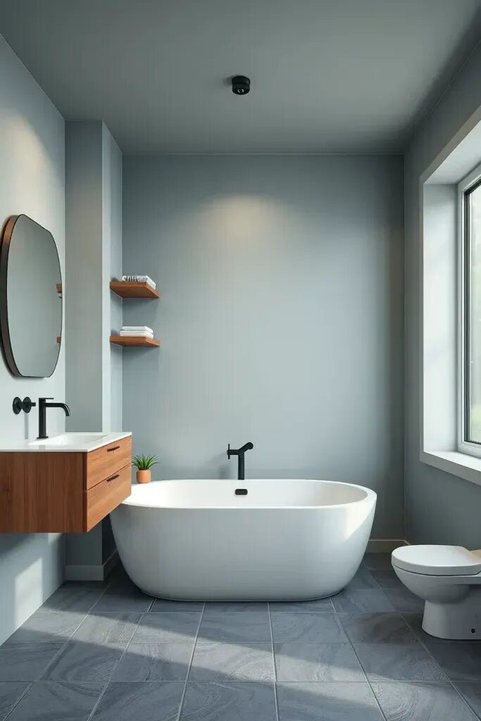 Sage And Slate Blue Bathroom Palettes - photo 2
