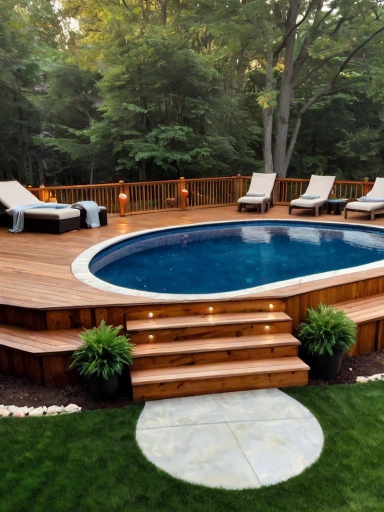 Pergola-Covered Deck for a Luxury Feel