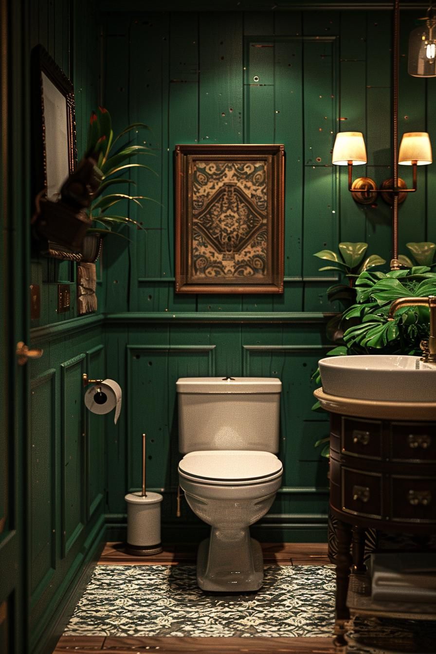 12. Art Deco Shiplap Bathroom Ideas